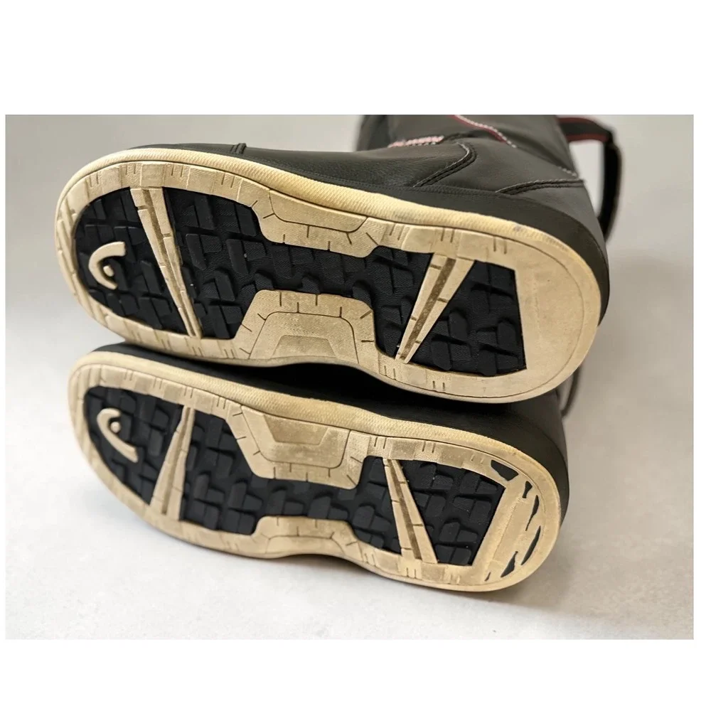 Head JR BOA Snowboard Boots Black Red Contrast Stitching US Women 6-7 EU 38-39.5